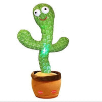 Dancing & Singing Cactus Toy – Talking, Recording, and LED Light Musical Plush for Kids