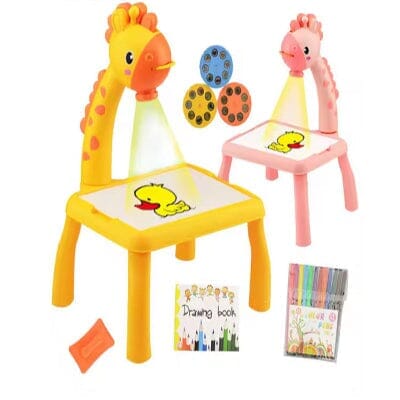 Kids Giraffe Projection Drawing Table – Educational Art & Tracing Toy with Light and Markers Sunshine Toys 